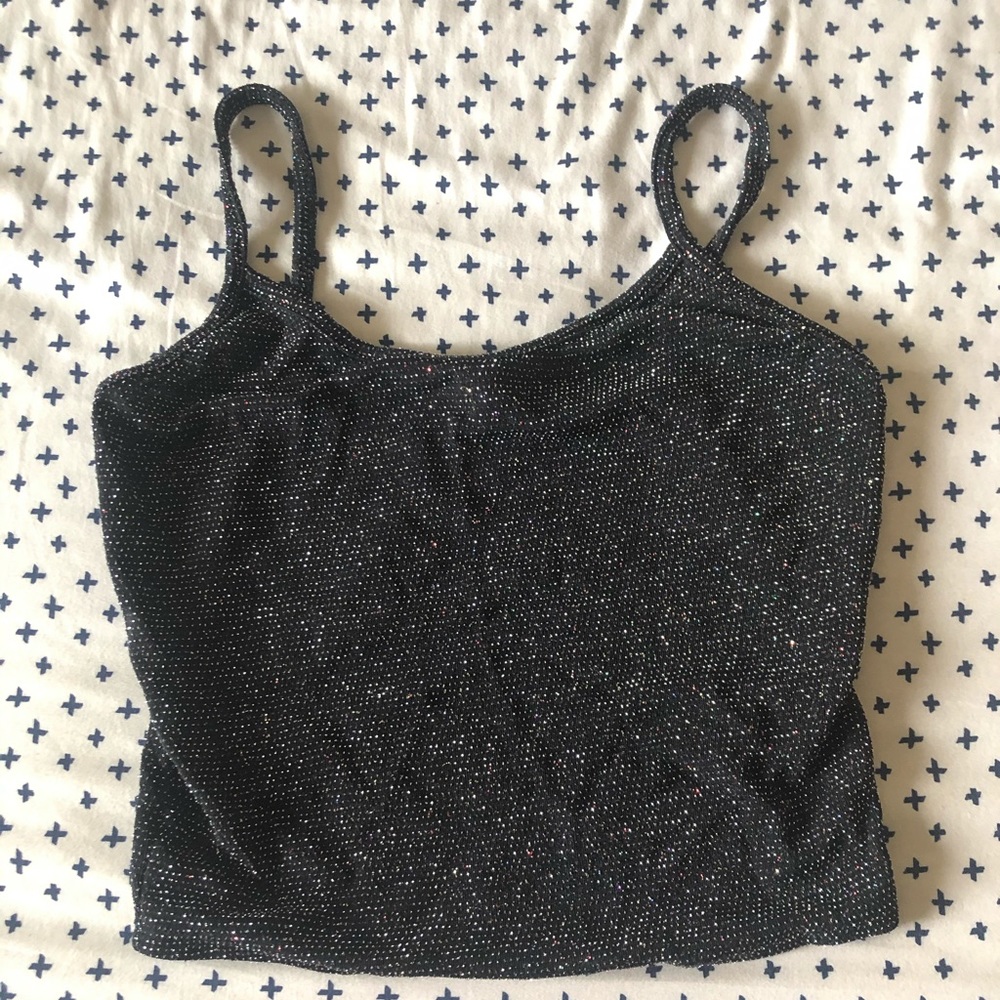 Glitter crop top